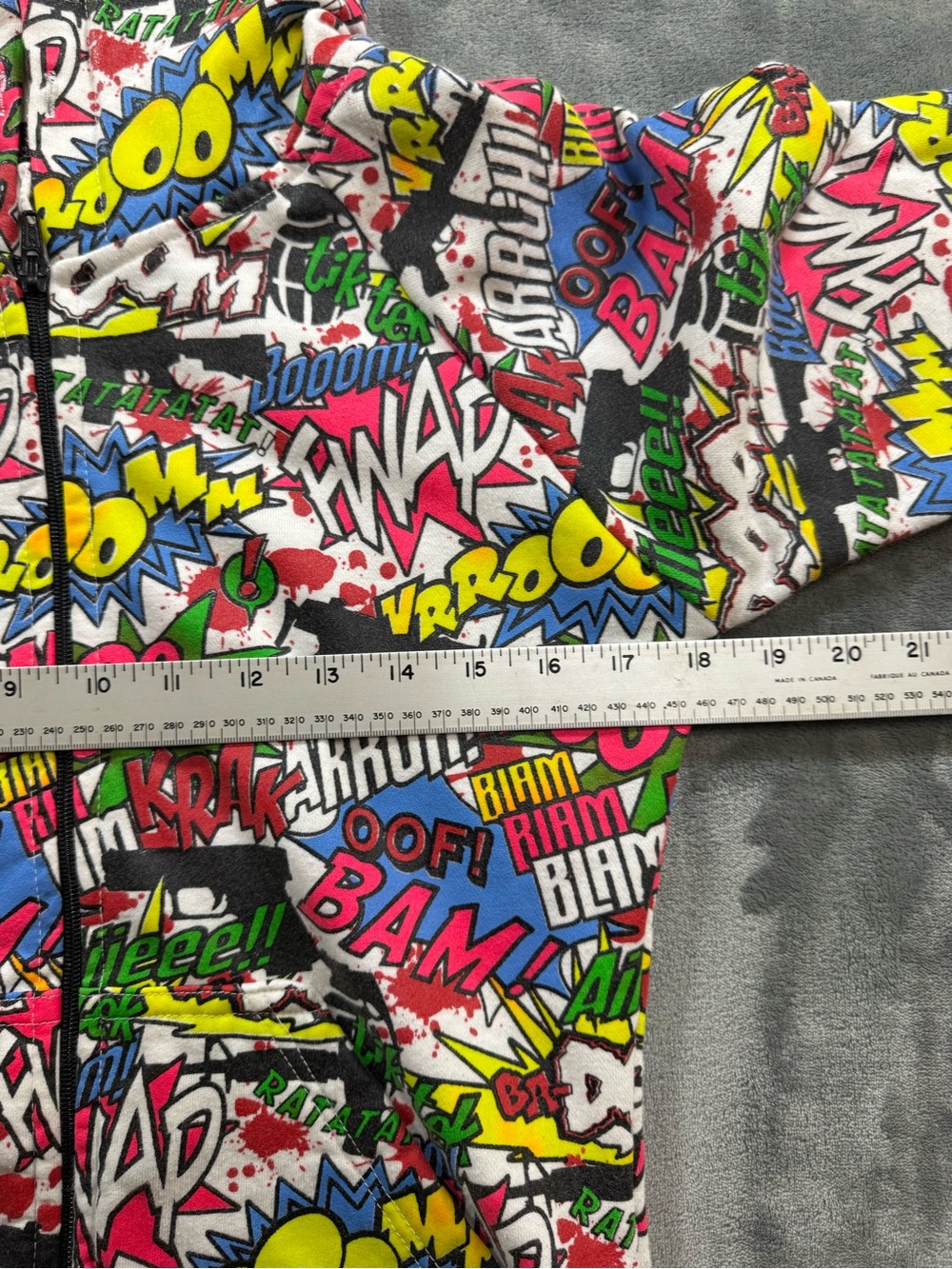 Graphic Comic-Print Hoodie Jacket - Multicolor - Picture 2 of 10